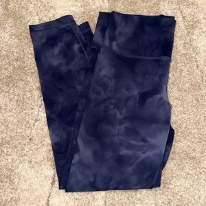 Lululemon size 12 navy dye align leggings